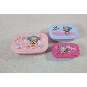 One Piece Tony Tony Chopper 3pc Nesting Bento Box Set OSK Pink Kawaii Made Japan